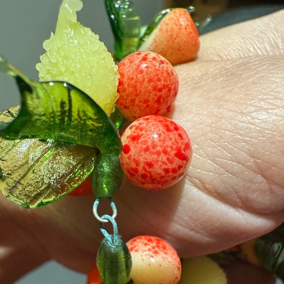 Venetian Glass Tutti Fruity Glass Necklace - Picture 8 of 16